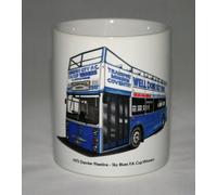 Classic Bus Mug. Daimler Fleetline - Sky Blues FA Cup Winners.