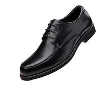 Classic Business Men Dress Shoes, Fashion Elegant Formal Wedding Shoes, Slip on Office Oxford Shoes for Men, Black Low Top Non Slip Walking(10.5UK)