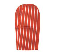 Classic Butcher's Stripe 100 Percent Cotton Double Oven Glove, Red
