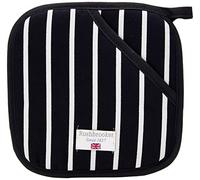 Classic Butcher's Stripe 100 Percent Cotton Pot Grab,Navy Blue