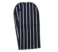 Classic Butcher's Stripe Double Oven Glove in Navy Blue
