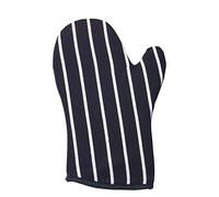 Classic Butcher's Stripe Oven Gauntlet in Navy Blue