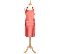 Dexam Rushbrookes Classic Butchers Stripe Adult Apron Red