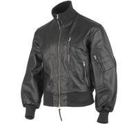 CLASSIC BW GERMAN ARMY STYLE LEATHER MENS FLIGHT PILOT BOMBER JACKET BLACK S-4XL