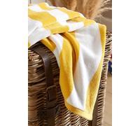 Classic 'Cabana' Striped Extra Large Vibrant Beach Towels Christy Yellow One Size