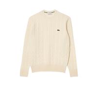 Classic Cable Knit Round Neck Jumper - male - Lacoste - Round-neck Knitwear - Beige - M - Knitwear M