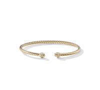Classic Cablespira® Bracelet in 18ct Yellow Gold with Diamonds - Size Medium