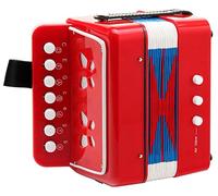 Classic Cantabile Bambino Children's Accordion, Red, Two Basses