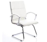 Dynamic Classic Cantilever Chair White with Arms