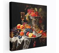 Classic Canvas Printing: Juicy Still Life - Classical Wall Decoration, Prosperity, Canvas Wall Art, 50cm x 50cm