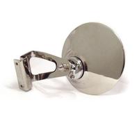 Classic Car Clamp On 105mm Polished Stainless Steel, Round Exterior Mirror - For Minis - 950M