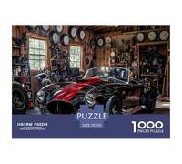 Classic Car Garage Thick Sturdy Cardboard Excellent Brain Game, Suitable for Improving Mental Flexibility And Focus 70x50cm/1000pcs
