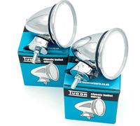 Classic Car Mirrors Chrome Bullet Wing Universal MG Triumph Mini Ford Jaguar