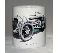 Classic Car Mug. Napier-Railton Illustration.