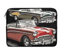 Classic Car Roadsters Old Fashioned Laptop Sleeve 10-17 Inch - Ultra Slim Laptop Case Lightweight Neoprene Notebook Case Portable Computer Sleeve Bag