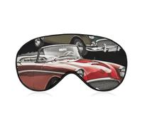 Classic Car Roadsters Old Fashioned Sleep Mask Light Blocking Eye Cover Polyester Eye Mask with Elastic Strap Blindfold for Side Sleeper Sleeping Masks Face Hugging for Women Men Travel