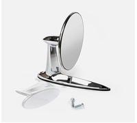 Classic Car Round Door Mirror, Wing Exterior American Style, Long Base - 310