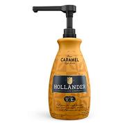 Classic Caramel Café Sauce by Hollander Chocolate Co. | For Caramel Lattes & Deserts | Perfect for the Professional or Home Barista - Net Wt. 91oz (64 fl Oz) Large Bottle (PUMP Included)