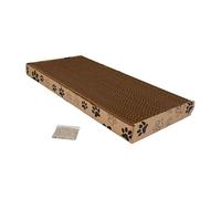 CLASSIC Cardboard Cat Scratcher Box with Catnip - 45 x 24 x 4 cm | Durable, Eco-Friendly Scratching Surface for Cats of All Ages