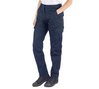 Lee Cooper Women's Workwear Heavy Duty Easy Care Multi Pocket Work Safety Classic Cargo Pants Trousers, Navy, 18 UK / 30" Leg (Regular)
