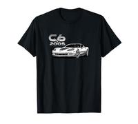 CLASSIC CARS, 2005 C6 VETTE, WHITE, MUSCLE CAR, SPORTS CARS T-Shirt
