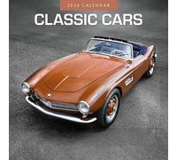 Classic Cars - 2026 Square Wall Calendar - by Red Robin Publishing