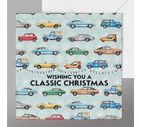 Classic Cars Christmas Card