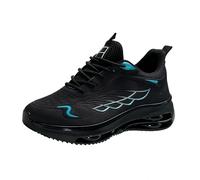 Classic Casual Trainers for Outdoor Activities such as Running, Walking, Travel, Lightweight, Comfortable, Breathable Sports Shoes with Thick Sole, black, 12 UK