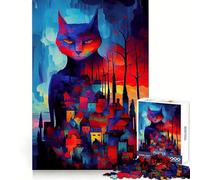 Classic Cat Art Adult Jigsaw1000 Pieces Sharp Mind High Def Print Family Activity Birthday Art Gift (50x75cm)