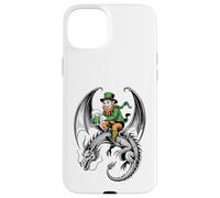 Classic Celtic Irish St Patrick Day Dragon And Leprechaun Case for iPhone 15 Plus