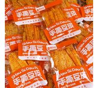 Classic characteristics hand-torn bean skin, spicy strips, Hunan specialties, spicy slices, snack casual combination, gift package (12G * 10 packs)