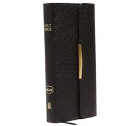 NKJV, Checkbook Bible, Compact, Bonded Leather, Black, Wallet Style, Red Letter : Holy Bible, New King James Version