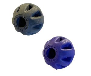 Classic Chewtopia Fetch Ball Grey/Purple for Dogs - One Size