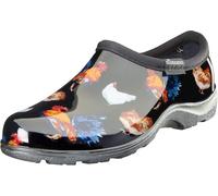 Classic Chicken Black Print Women's Sloggers Clogs Waterproof Garden Shoes