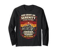 Classic Christian Motorcycle Biker Vintage Retro God Grant Long Sleeve T-Shirt