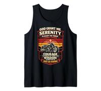 Classic Christian Motorcycle Biker Vintage Retro God Grant Tank Top