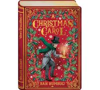 Classic Christmas Card Story Book - Scrooge Carol Inspired by Vintage Novels