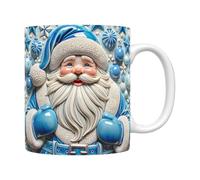 Classic Christmas Hanging Ornaments Set Christmas Mug Inflated Snowman Mug Santa Press Puffy 15oz 11oz Coffe for Festive Celebrations