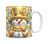 Classic Christmas Hanging Ornaments Set Christmas Mug Inflated Snowman Mug Santa Press Puffy 15oz 11oz Coffe for Festive Celebrations