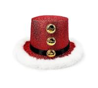 Classic Christmas Headpiece - Jolly Season Hat, Bright Decorative Bell Accent | Festive Style Item For Holiday Masquerade Showcase Meetup Ceremony Photoshoot Streetfair Partytime Festivity