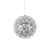 Classic Chrome Metal Chandelier, Warm White LED for Kitchen Island Dining Room