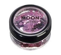 Classic Chunky Glitter by Moon Glitter - Pink - Cosmetic Festival Makeup Glitter for Face, Body, Nails, Hair, Lips - 3g
