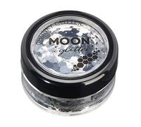 Classic Chunky Glitter by Moon Glitter - Silver - Cosmetic Festival Makeup Glitter for Face, Body, Nails, Hair, Lips - 3g