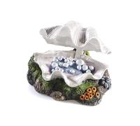 CLASSIC Closing Clam Shell Action Aquarium Ornament 7 Inch | Moving Fish Tank Decoration | Air-Operated Resin Ornament for Freshwater Aquariums