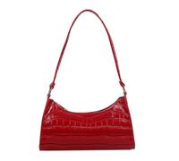 Classic Clutch Shoulder Bag With Zipper Closure For Female Shoulder Bag for Men (Red, One Size)