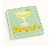 Classic Cocktail Acrylic Coaster Gift - Mid-Century Modern Margarita Retro Style Palm Springs Sip Cocktail Design