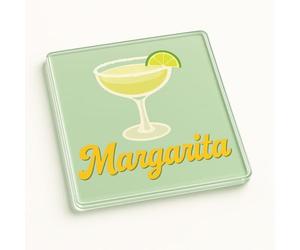 Classic Cocktail Acrylic Coaster Gift - Mid-Century Modern Margarita Retro Style Palm Springs Sip Cocktail Design