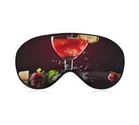 Classic Cocktail Eye Mask, Side Sleeping Mask Light Blindfold Sleeping Mask Nose Pad and Elastic Band for Children Women and Men