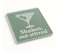 Classic Cocktail Mid-Century Modern Acrylic Coaster Gift - Elegant Retro Martinin Cocktail Lounge Decor for Home Bar Enthusiasts