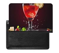 Classic Cocktail Passport Cover Protector Rfid Blocking Passport Holder Id Card Holder Secure Travel Wallet Organizer for Passport Tickets Credit Cards, style, One Size